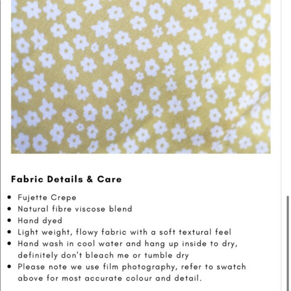 With Jéan Isabelle Dress Daisy Lemon XS - Picture 11 of 12